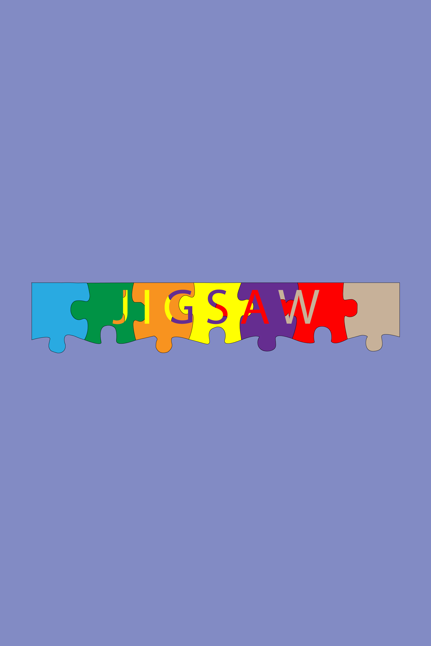 Jigsaw Text Art